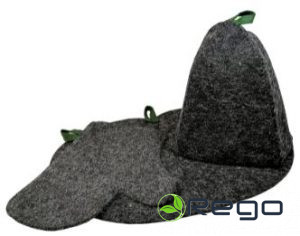 Komplekts pirtij- cepure, dūrainis, paklājiņš