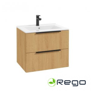 Vannas skapis DEFTRANS Natur ar izlietni 60cm ozols (47120)