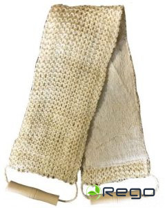 Ķermeņa švamme SISAL 12x63cm kokvilna/balts