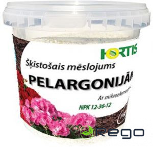 Mēslojums pelargonijām šķīštošais 300g