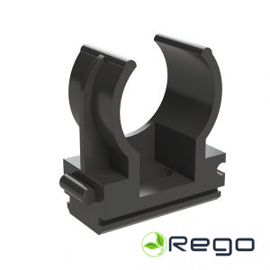 Skava EVOEL UV caurulēm D=20mm halogēnbrīva melna