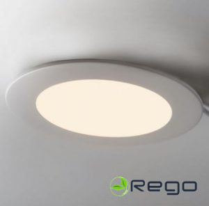 V-TAC 12W LED panelis iebūvējams apaļš ar barošanas bloku 3000K 4857