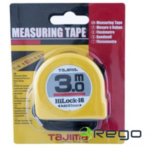 Mērlente Tajima HI Lock 3m/16mm dzeltena