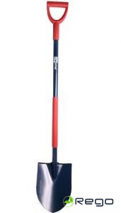 Lāpsta ar ergonomisku kātu un D-veida rokturi Haushalt