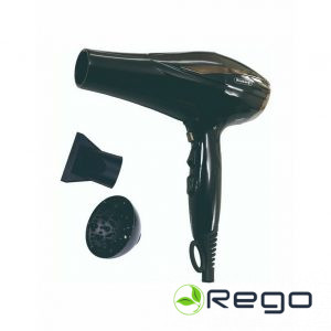 Matu fēns ar difuzoru Rosberg R51100OD 2200W, melns/bronzas krāsā