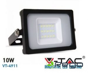 10W LED premium SDM prožektors V-tac melns 6000K