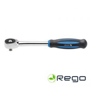 Hogert HT1R374 Atslēga ar tirkšķi 1/4" 60 zobi Ar grozāmu rokturi