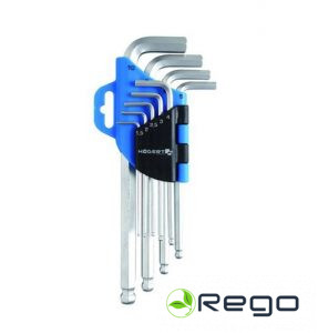 Hogert HT1W804 Seškanšu atslēgu k-ts CR-V, 9gab.