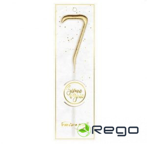 Brīnumsvece 17,5cm cipars 7