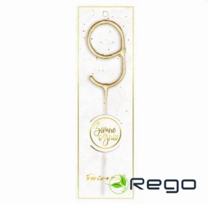 Brīnumsvece 17,5cm cipars 9