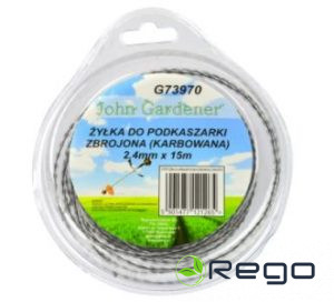 Trimmera aukla ar alum. PROFI elipsi 2.4mmx15m G73970