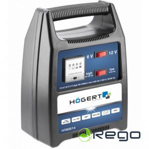 Hogert HT8G614 Elektroniskais akumulatora lādētājs 6-12V, 12a