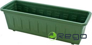 Balkona puķu kaste 100cm (zaļa)