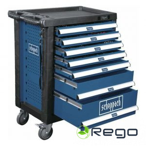 Scheppach TW1000 Instrumentu skapis uz riteņiem ar instrumentiem (5909304900)