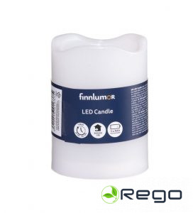 Finnlumor LED-svece 8cm balta
