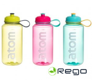 Atom ūdens pudele 1000ml dažādu krāsu