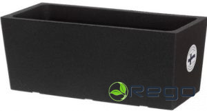 Termo puķu pods Terde 55cm, melns