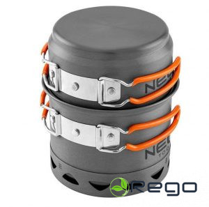 Tūrisma katliņu kompl. 2 vienā ar radiatoru.