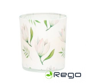 Aromātiskā svece stikla traukā White Bloom