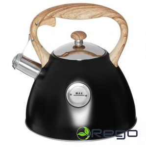 Maku tējkanna 2,5L, melns/metāls/koks