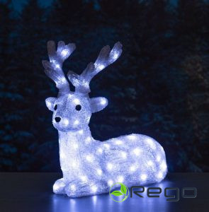 Finnlumor briedis guļošs LED 50cm