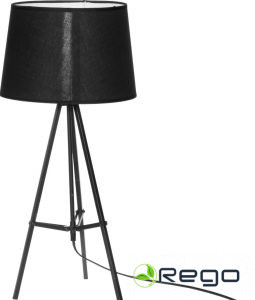 Galda lampa Caroline melna