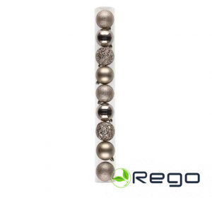 Winteria Ziemassvētku rotājumu mix 6cm 9gab komplekts