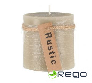 Svece bēšīga 7x7cm