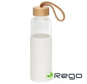 Maku ūdens pudele ar silikona apvalku 550ml balta