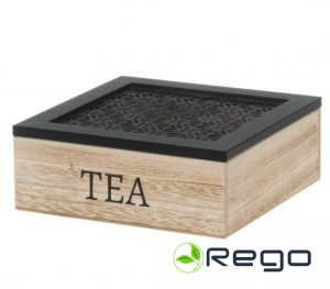 Tējas kaste Theda ar 4 iedalījumiem