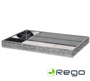 4Living sveču trauks Mirror Glitter 19x29cm