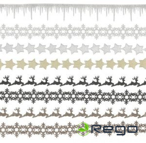 Kapel lentītes dažādi veidi 3m glitter