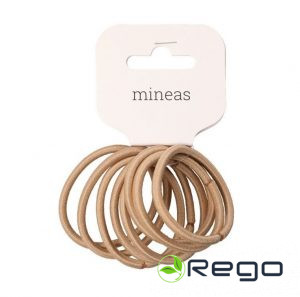 Mineas matu gumijas Basic 8gab bēšīgas