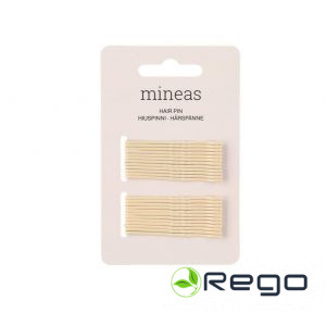 Mineaas matu sprādzes 24gab bēšīgas