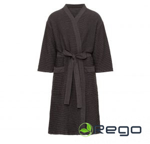 Rento halāts XXL melns/pelēks