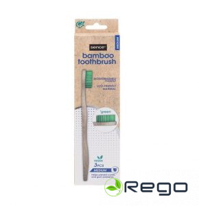 Sence zobu birstu komplekts 3gab bambusa, ECO, MEDIUM