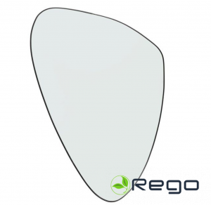 4Living sienas spogulis Play melns 60cm asimetrisks