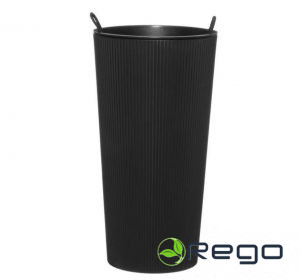 4Living puķu pods Lilia ECO 30x30x57cm melns