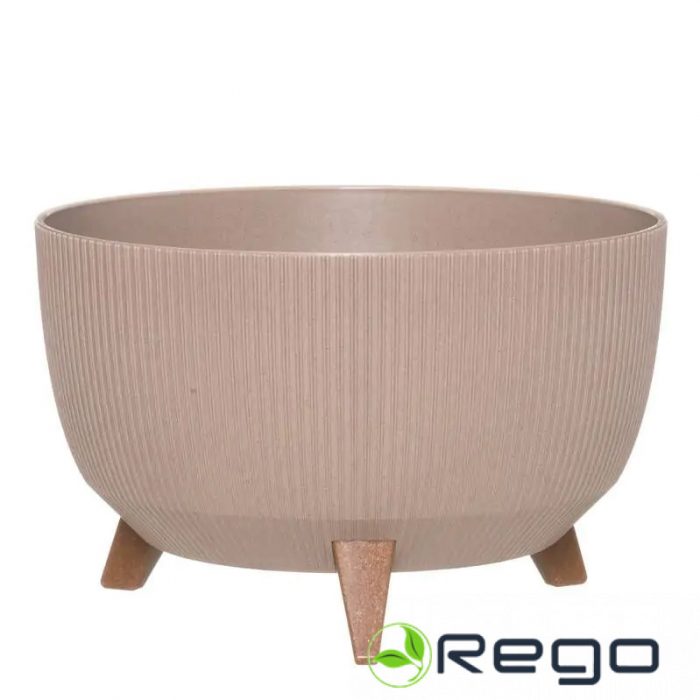 4Living puķu pods Rome Line Eco ar kājām 40cm latte