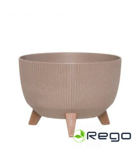 4Living puķu pods Roma Line ECO ar kājām 33cm latte
