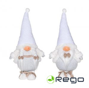 Winteria rūķis balts 43cm, dažādi veidi