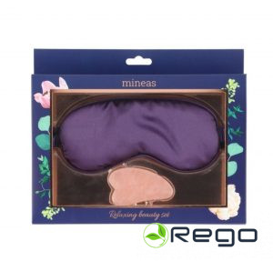 Mineas dāvanu komplekts acu maska un GuaSha masāžas akmens