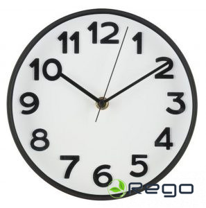 4Living sienas pulkstenis Ora melns 20cm