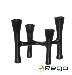 Fanni K svečturis Kotka melns metāls