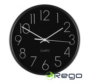 4Living sienas pulkstenis melns 25cm