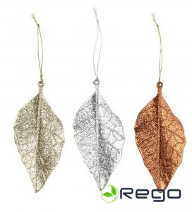 Winteria rotājums Lapa 5cm mix