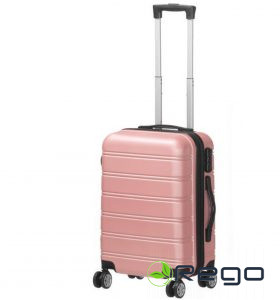 Acces čemodāns light rose lielais