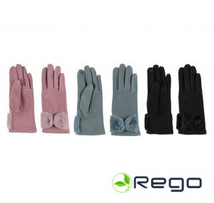 Acces cimdi sieviešu BOW asorti