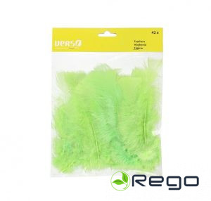 Verso dekoratīvās spalvas 42gab zaļas