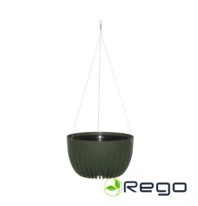 4Living piekarināms puķu pods Mira tumši zaļš 30cm